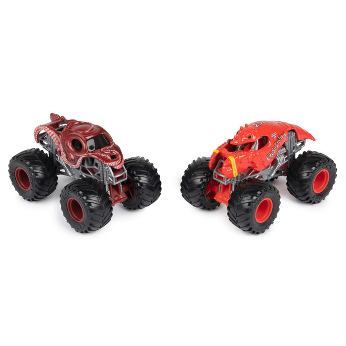 Monster Jam: Octon8er vs Crushstation Escala 1/64 2 Pack