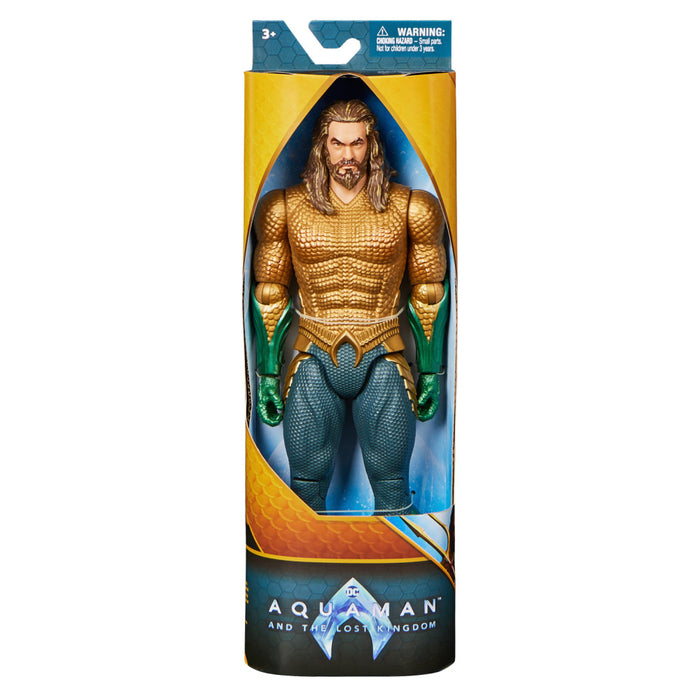 Aquaman: Aquaman Traje Dorado Figura De Accion 12 Pulgadas