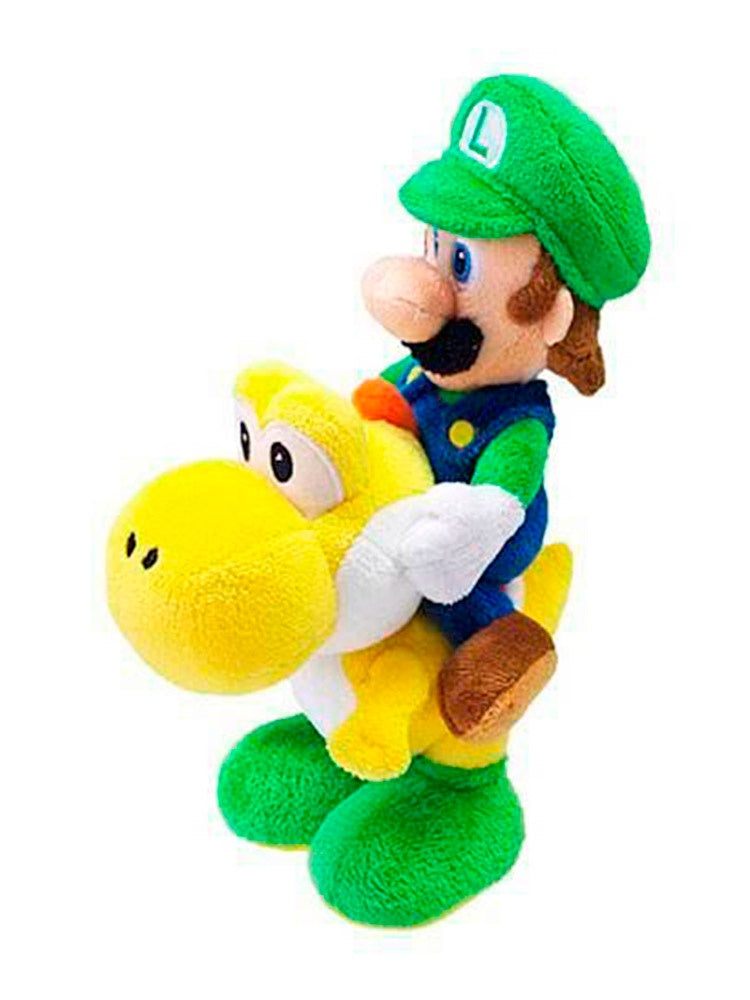 Little Buddy Nintendo Peluche: Super Mario - Luigi Riding Yoshi 8 Pulgadas