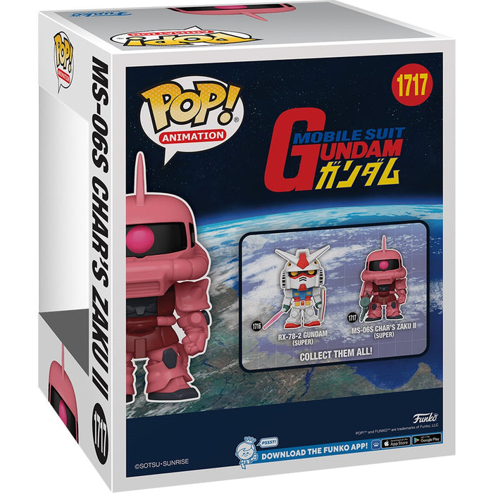 Funko Pop Super: Mobile Suit Gundam - MS 06S Chars Zaku II 6 Pulgadas