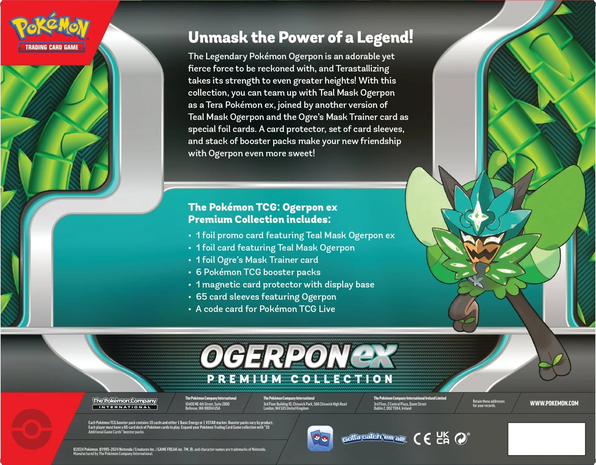 Pokemon TCG: Ogerpon ex Premium Collection En Ingles