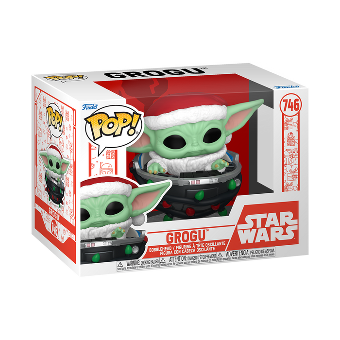 Funko Pop Star Wars: The Mandalorian Holiday 2024 - Grogu en Cochecito