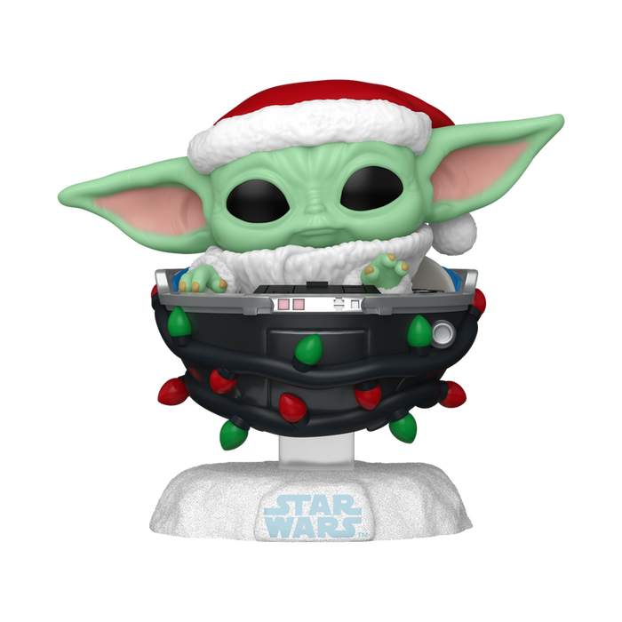 Funko Pop Star Wars: The Mandalorian Holiday 2024 - Grogu en Cochecito