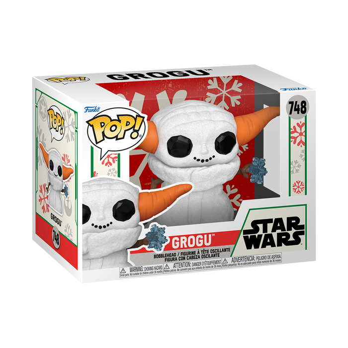 Funko Pop Star Wars: The Mandalorian Holiday 2024 - Grogu Muñeco De Nieve