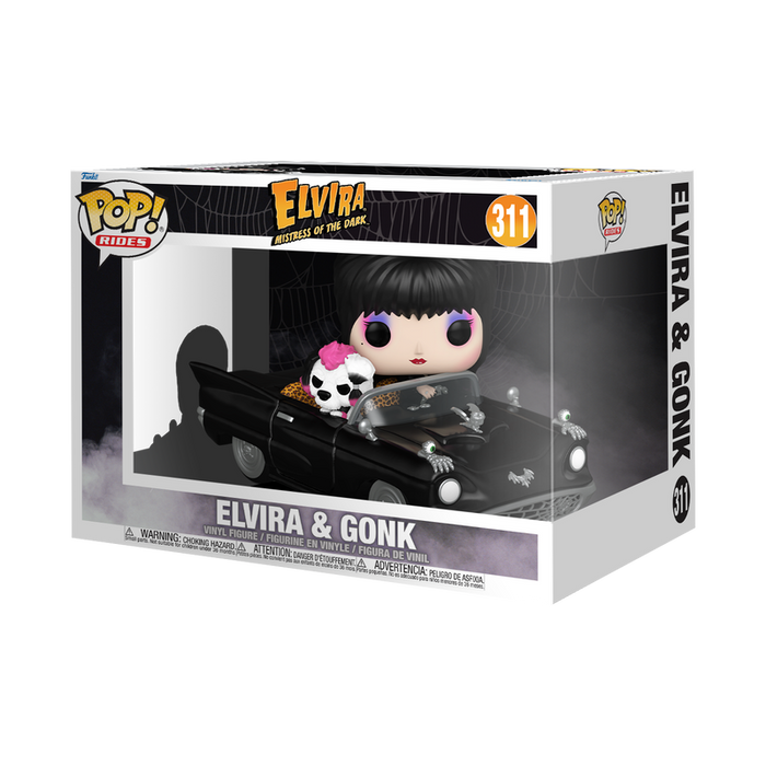 Funko Pop Rides Deluxe: Elvira La Dama De La Oscuridad - Elvira con Macabre Mobile