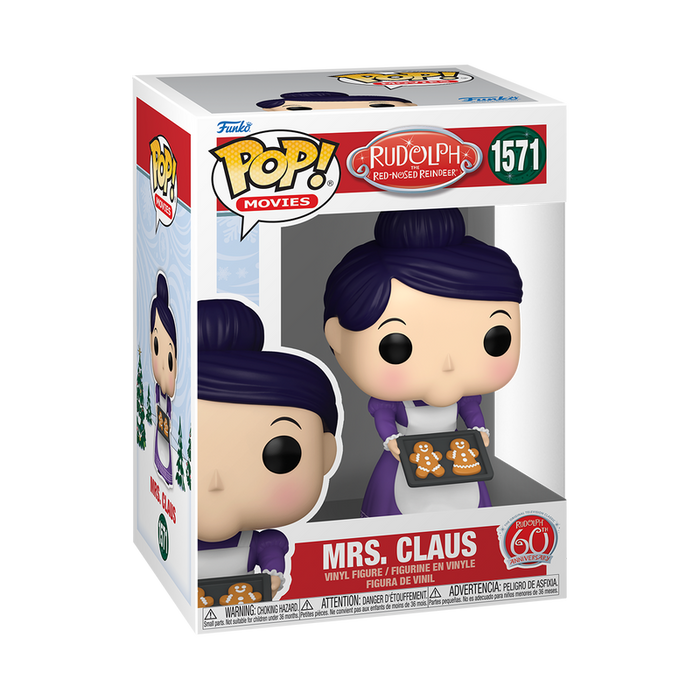 Funko Pop Movies: Rodolfo El Reno 60 Aniversario - Sra Claus Con Galletas