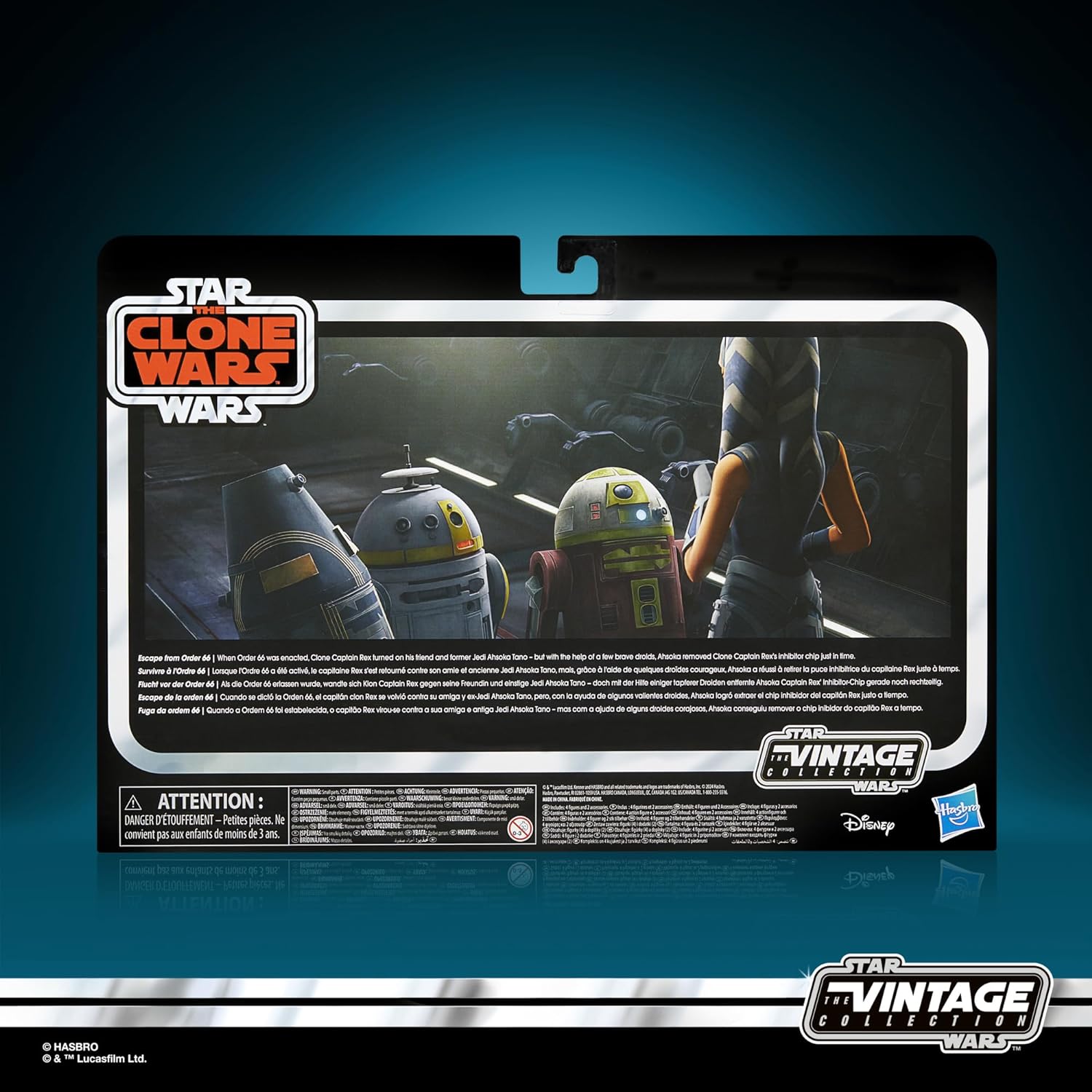 Star Wars The Vintage Collection: The Clone Wars - Ahsoka Tano Y Droides 4 Pack