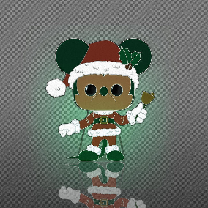 Funko Pop Pin: Disney Holiday - Mickey Mouse Glow Pin Esmaltado