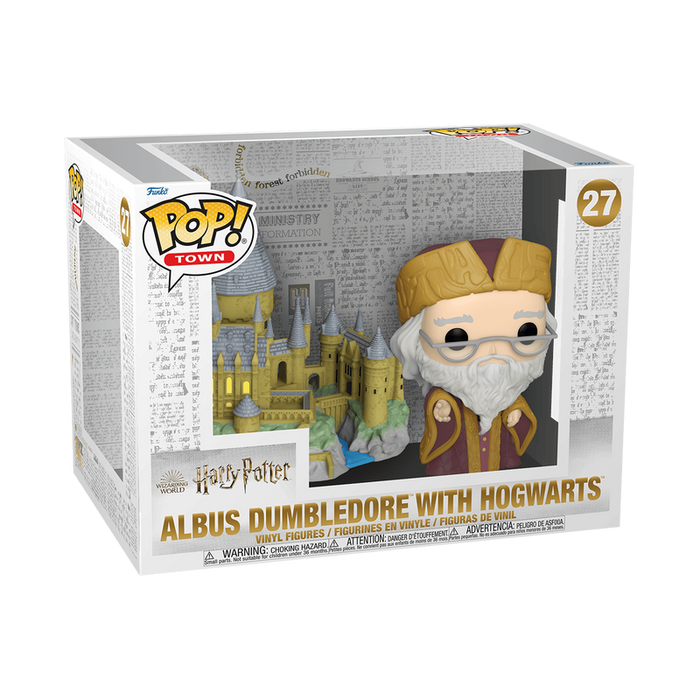 Funko Pop Town: Harry Potter Aniversario - Dumbledore en Hogwarts Navidad