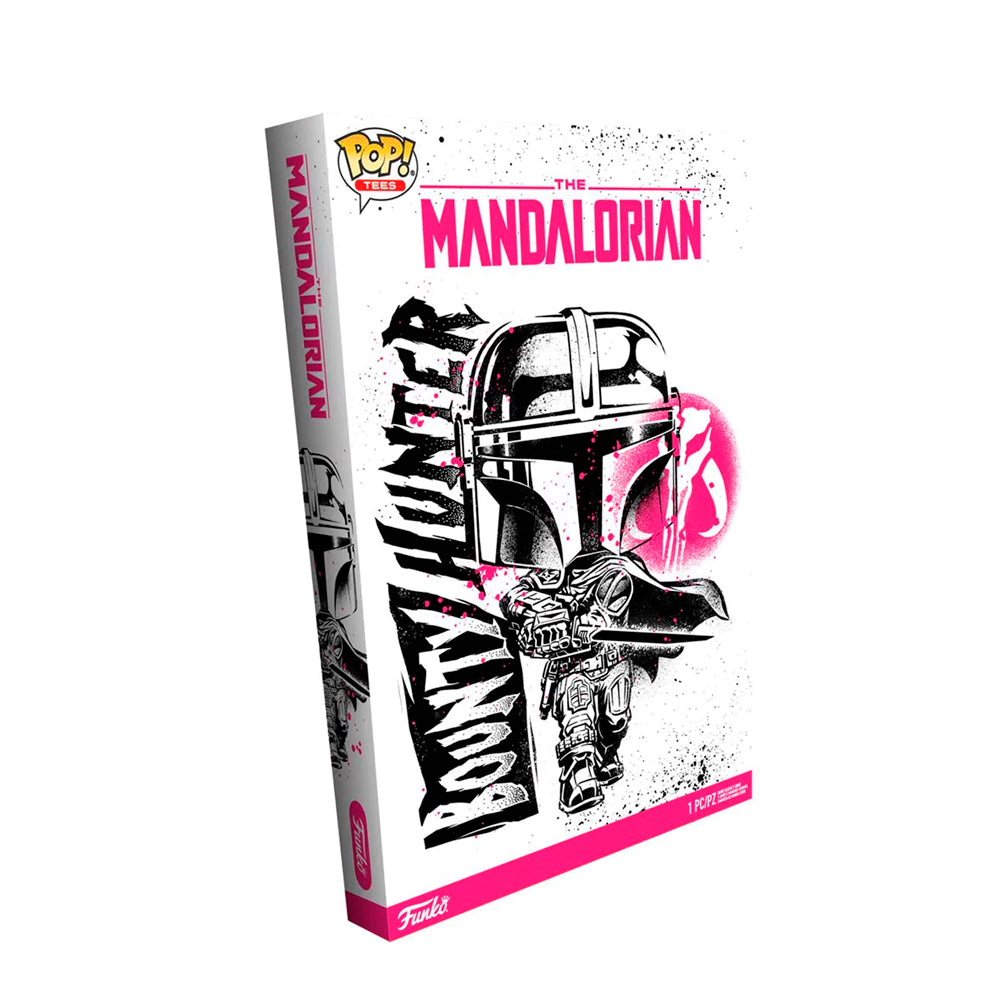 Funko Boxed Tee: The Mandalorian - Mando Con Sable Oscuro Playera Chica