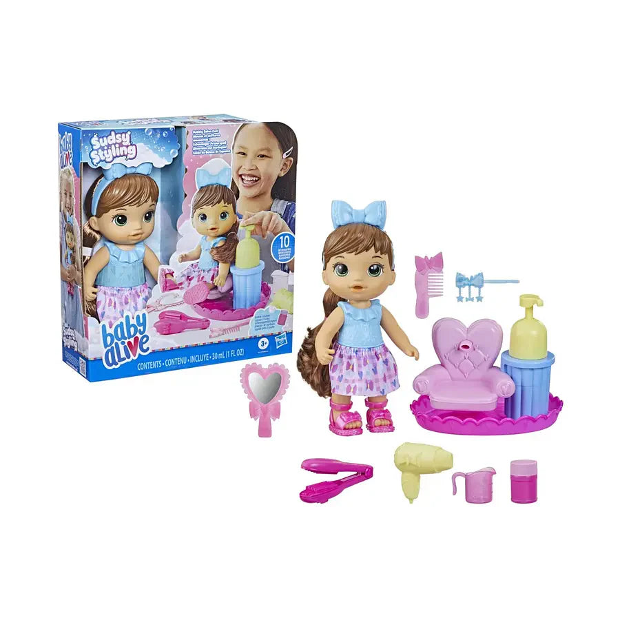 Baby Alive Sudsy Styling: Bebe Diversion Con Burbujas