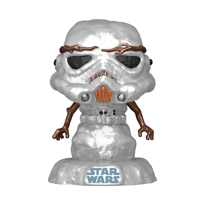 Funko Pop & Tee: Star Wars Holiday - Playera Mediana Con Stormtrooper Metalico