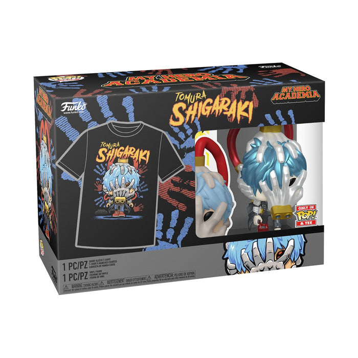 Funko Pop & Tee: My Hero Academia - Playera Mediana Con Shigaraki Metalico