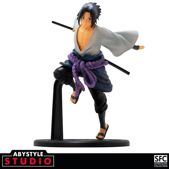 ABYStyle Super Figure Collection: Naruto Shippuden - Sasuke Uchiha Escala 1/10