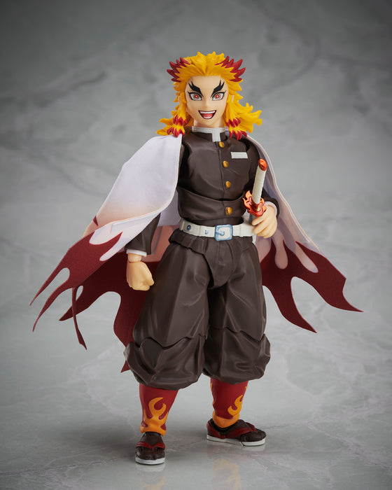 Aniplex Action Figure Buzzmod: Demon Slayer Kimetsu No Yaiba - Kyojuro Rengoku 2 Escala 1/12