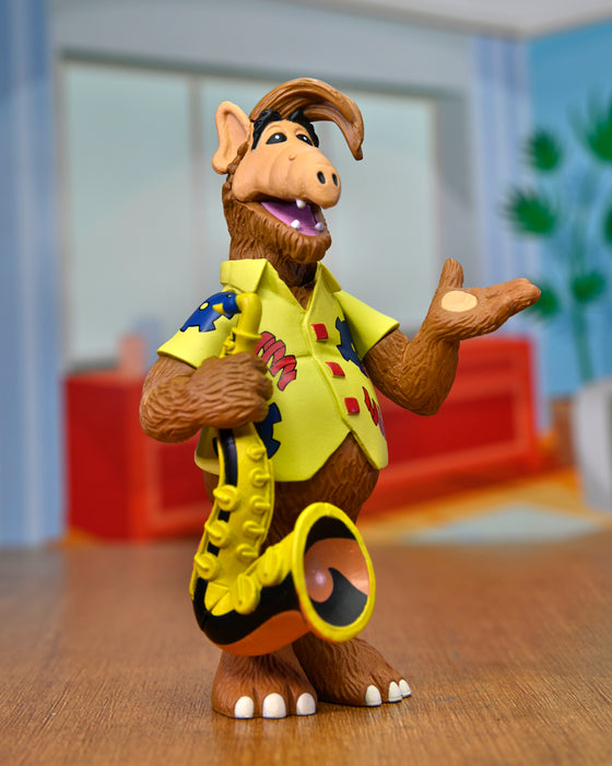 NECA Figura de Acción: Toony Classic - Alf Con Saxofón 6 Pulgadas