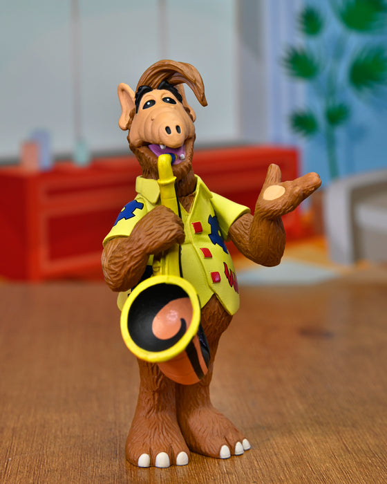 NECA Figura de Acción: Toony Classic - Alf Con Saxofón 6 Pulgadas