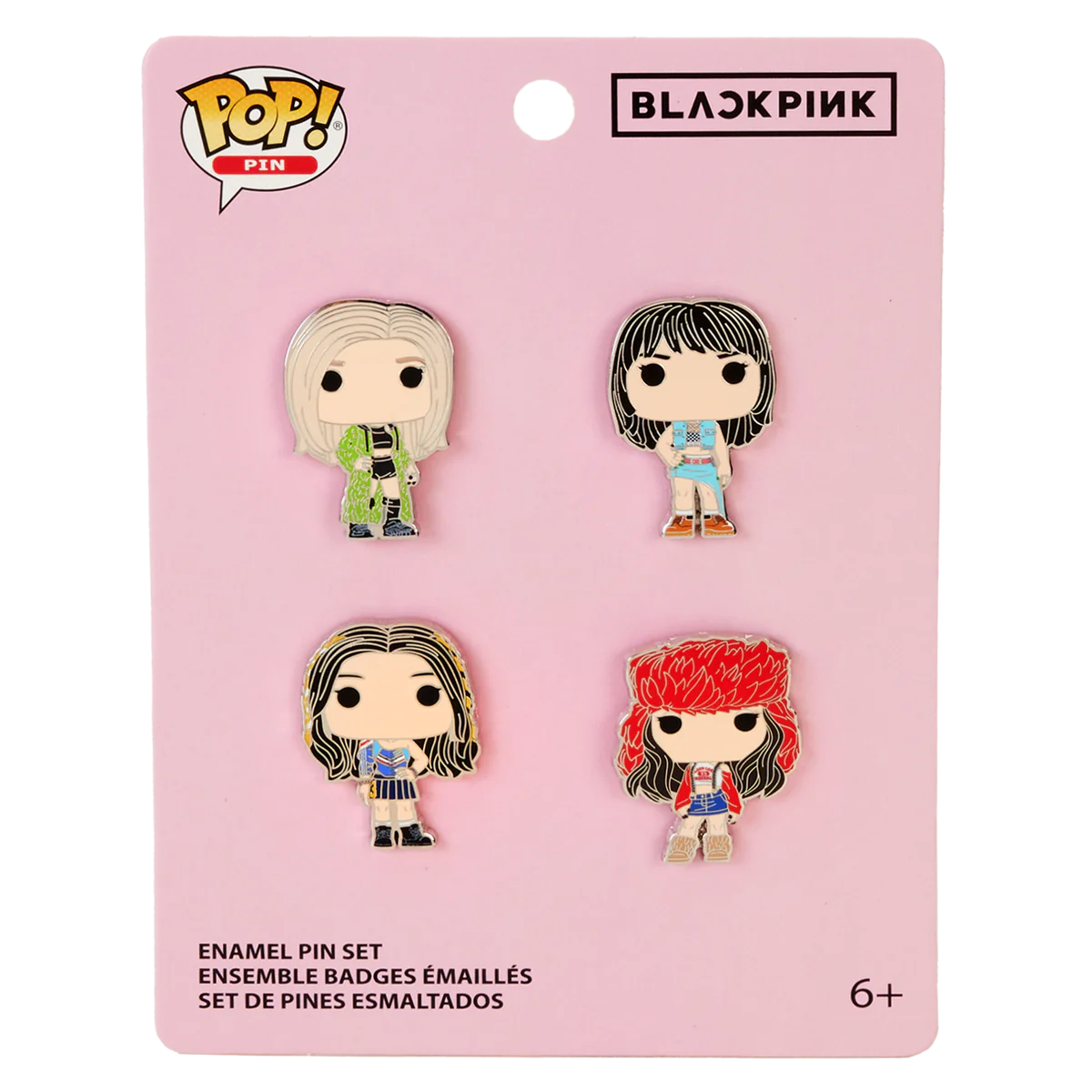 Funko Pop Pin: Blackpink Band Member Spotlight - Set de pines 4 pack