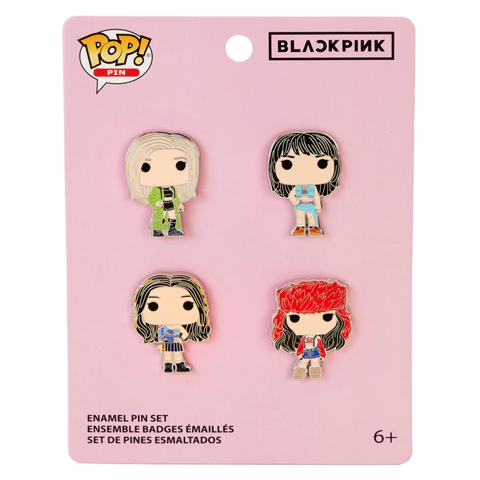 Funko Pop Pin: Blackpink Band Member Spotlight - Set de pines 4 pack