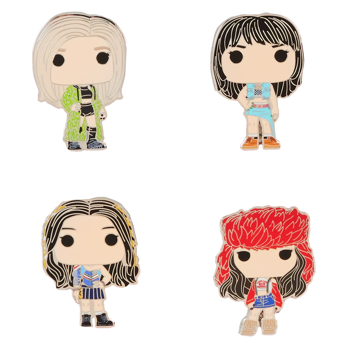 Funko Pop Pin: Blackpink Band Member Spotlight - Set de pines 4 pack