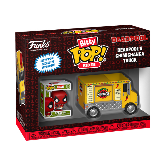 Funko Bitty Pop Ride: Marvel - Deadpool Con Carro De Chimichangas