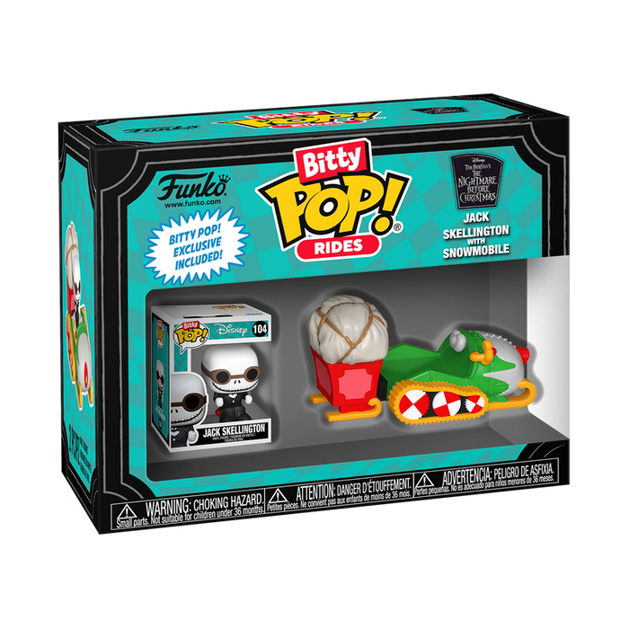 Funko Bitty Pop Ride: Disney Mundo De Jack - Jack Con Snowmobile