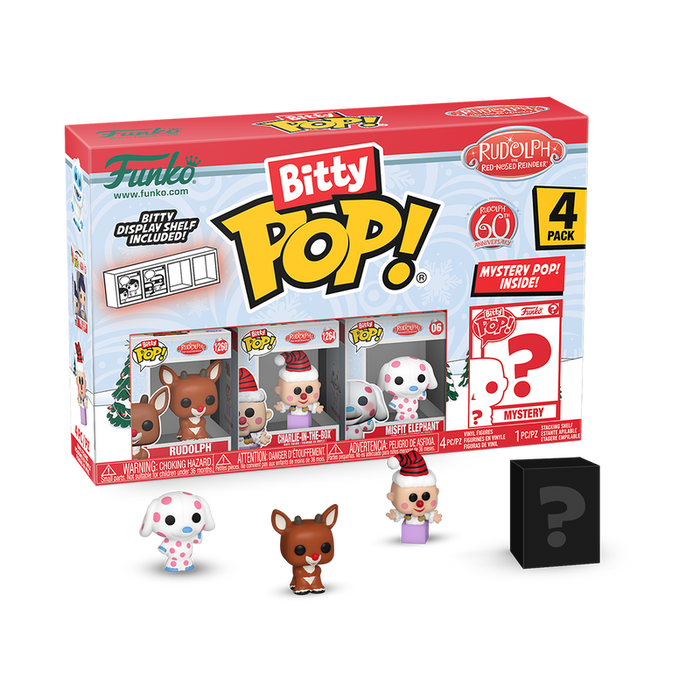 Funko Bitty Pop: Rodolfo El Reno 60 Aniversario - Rodolfo 4 Pack