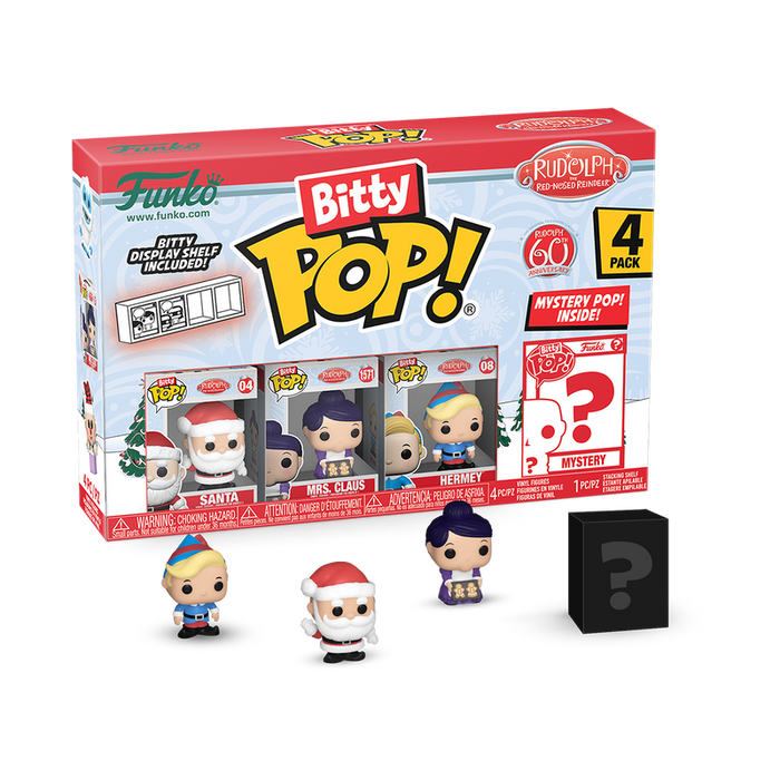 Funko Bitty Pop: Rodolfo El Reno 60 Aniversario - Santa 4 Pack