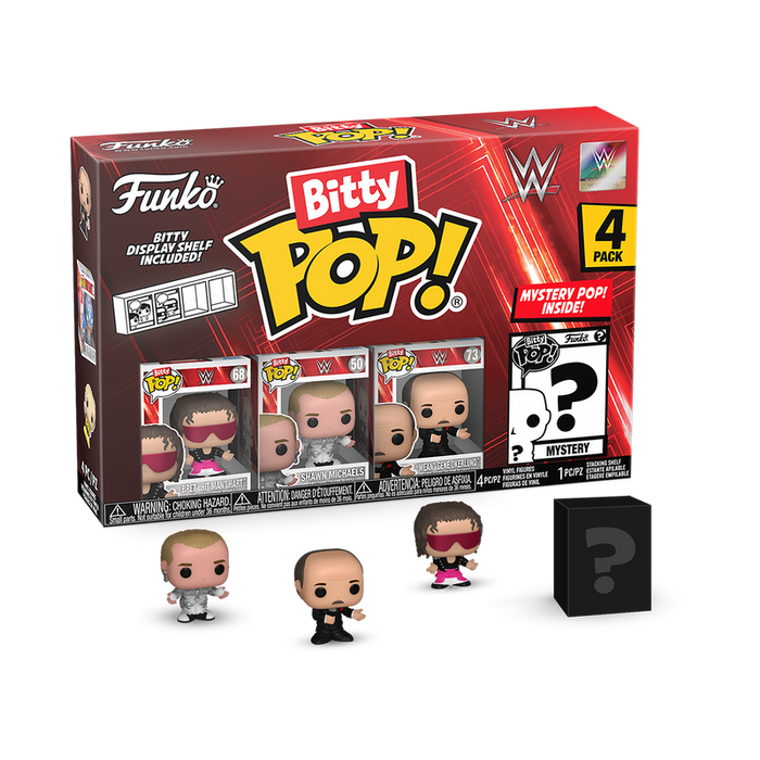 Funko Bitty Pop: WWE - Bret Hart 4 Pack