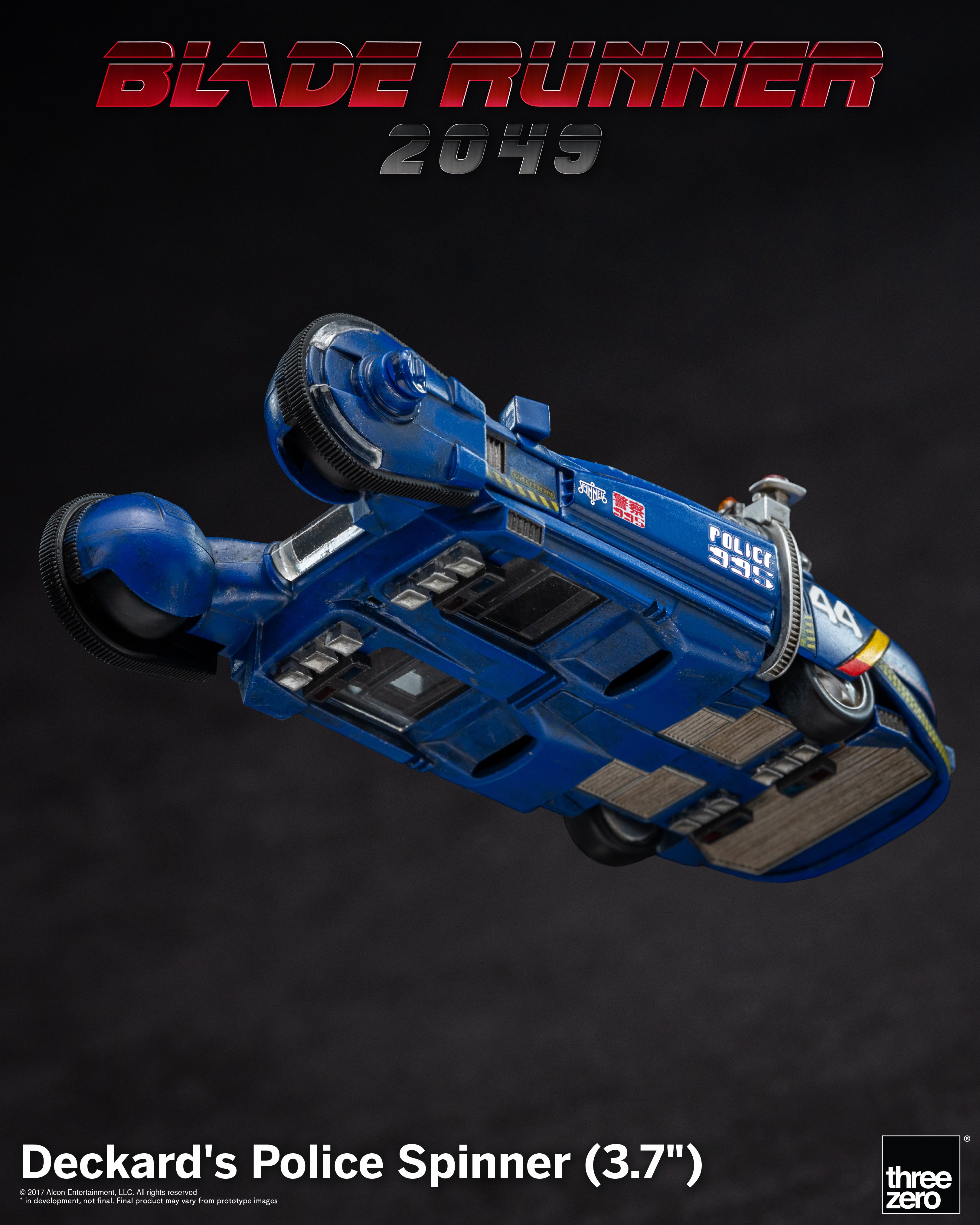 Threezero: Blade Runner 2049 - Deckard'S Police Spinner 3.7 Pulgadas