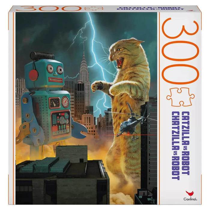 Cardinal: Pop Culture - Catzilla Vs Robot Rompecabezas 300 Piezas