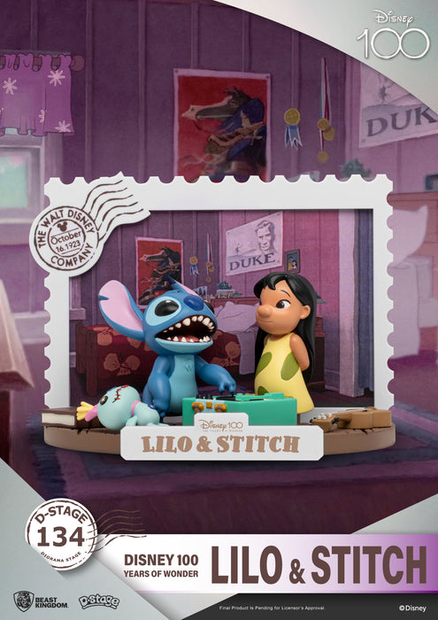 Beast Kingdom Diorama Stage: Disney 100 - Lilo y Stitch DS-134