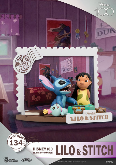 Beast Kingdom Diorama Stage: Disney 100 - Lilo y Stitch DS-134