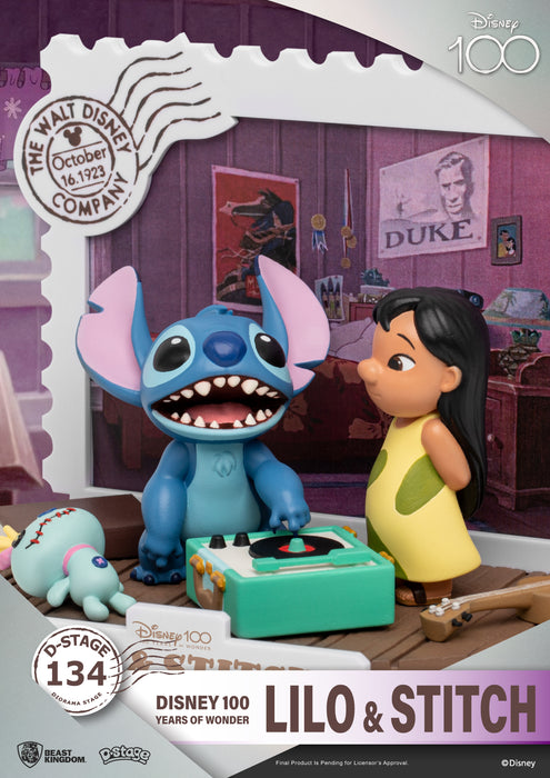 Beast Kingdom Diorama Stage: Disney 100 - Lilo y Stitch DS-134