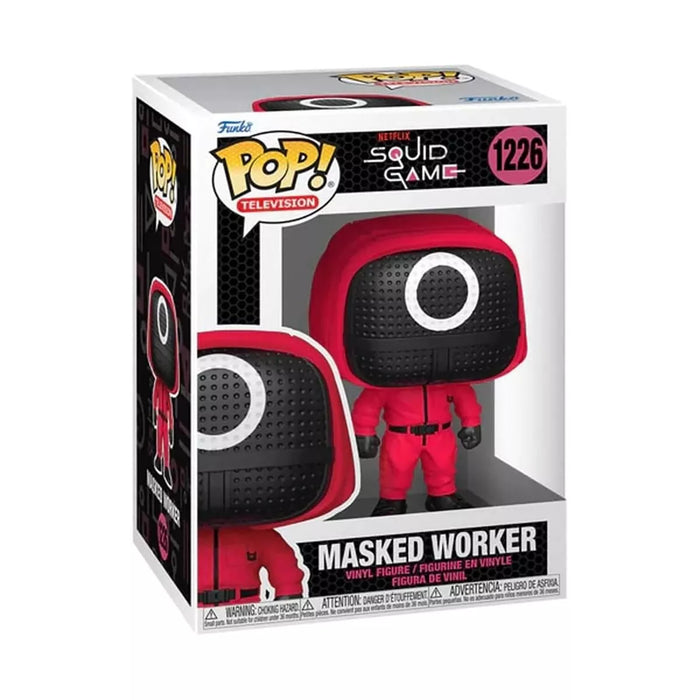 Funko Pop TV: Juego del Calamar - Soldado Rojo con Mascara Circulo