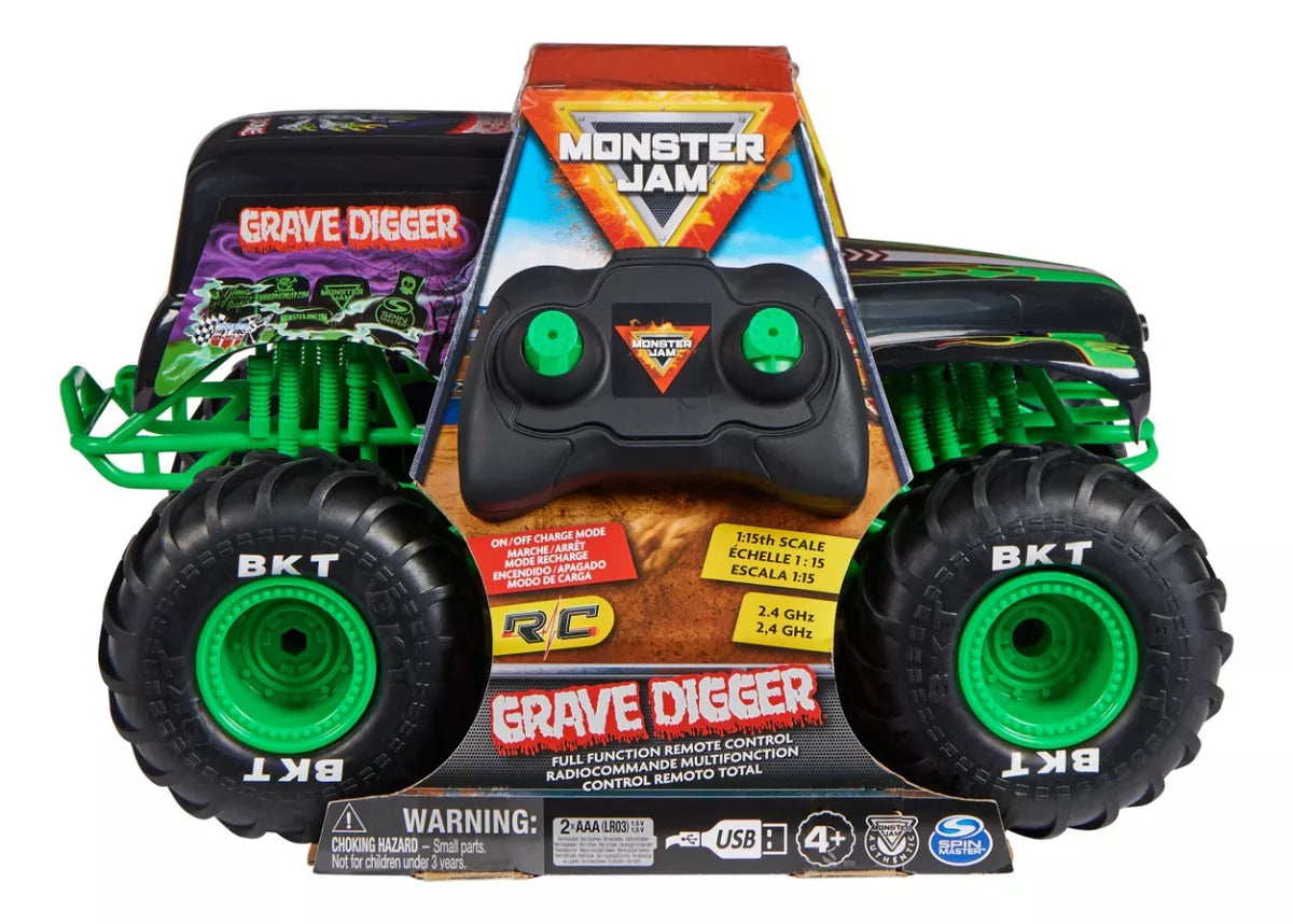 Monster Jam: Rc Grave Digger Escala 1/15 RC