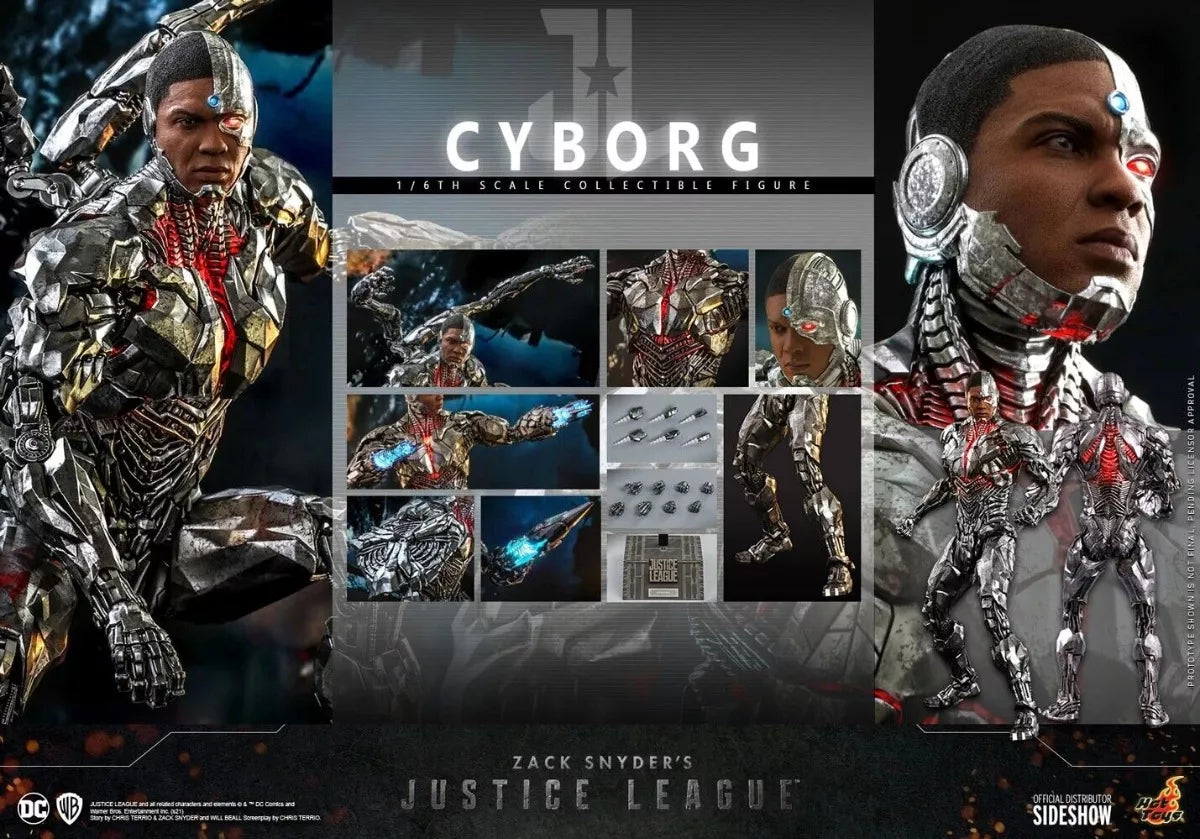 Hot Toys Television Masterpiece series: DC Justice League Zack Snyders - Cyborg Escala 1/6