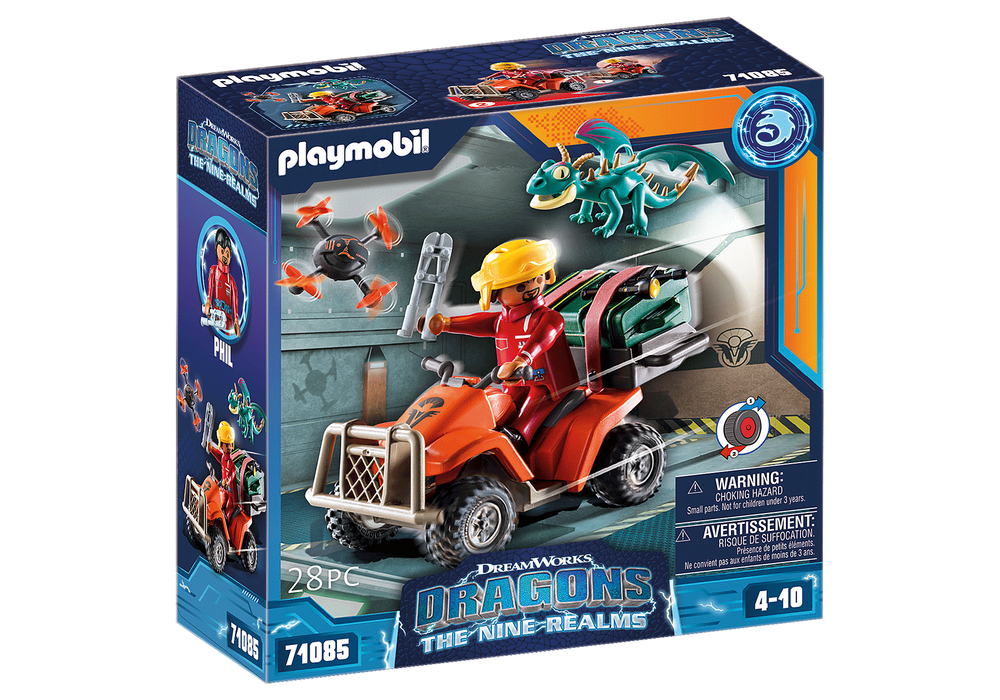 Playmobil Dragons: Los Nueve Reinos - Icaris Quad y Phil 71085