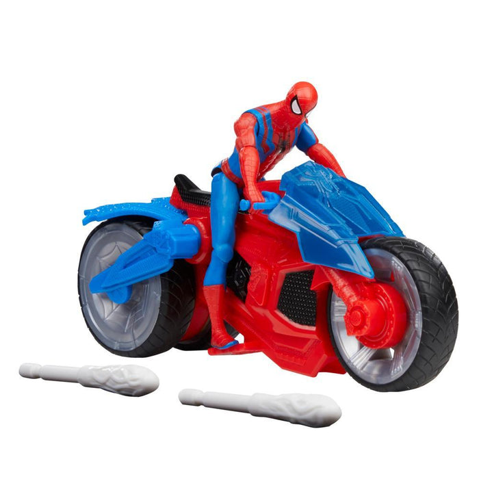 Marvel Epic Hero Series: Spiderman - Spiderman Y Moto Aracnida 4 Pulgadas