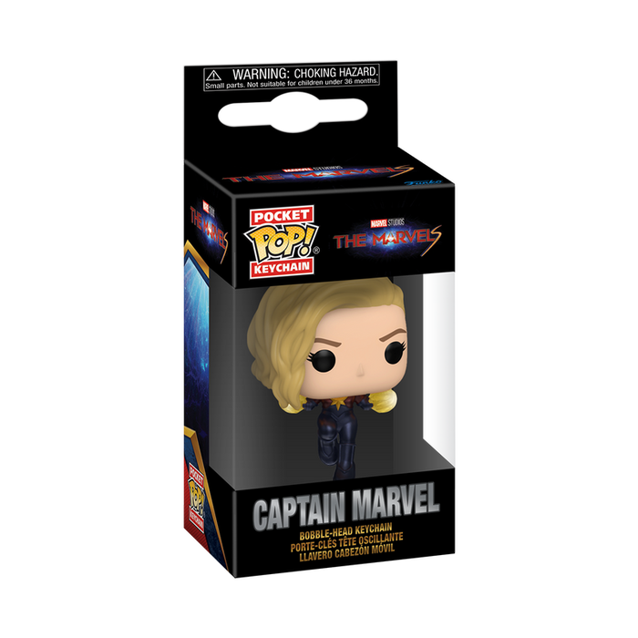 Funko Pop Keychain: Marvel The Marvels - Capitana Marvel Llavero