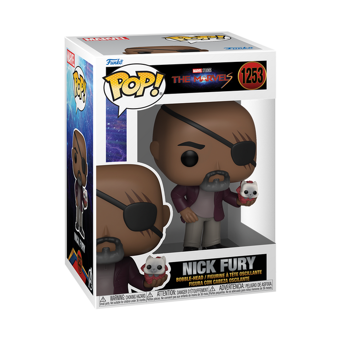 Funko Pop Marvel: The Marvels - Nick Fury Con Flerkitten