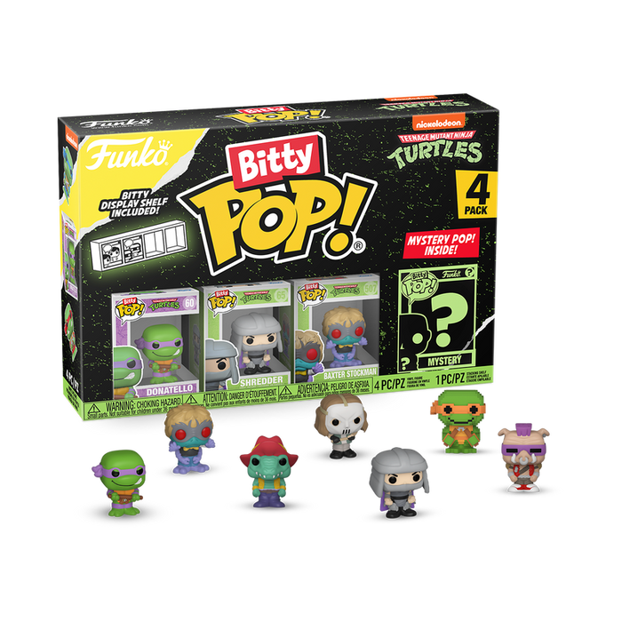 Funko Bitty Pop: TMNT Tortugas Ninja - Donatello 4 Pack