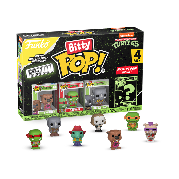 Funko Bitty Pop: TMNT Tortugas Ninja - Maestro Splinter 4 Pack