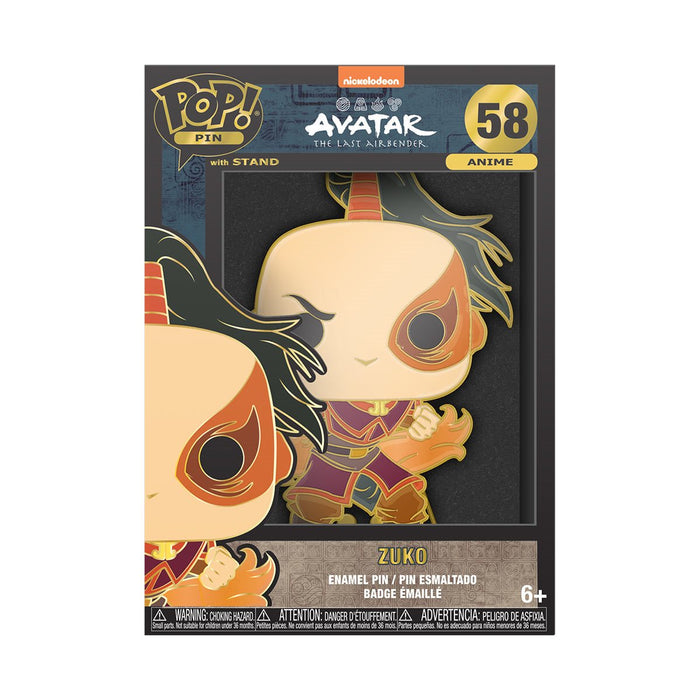 Funko Pop Pin: Avatar El Ultimo Maestro Del Aire - Zuko