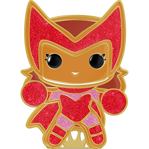 Funko Pop Pin: Marvel Holiday - Bruja Escarlata Galleta de Jengibre Esmaltado