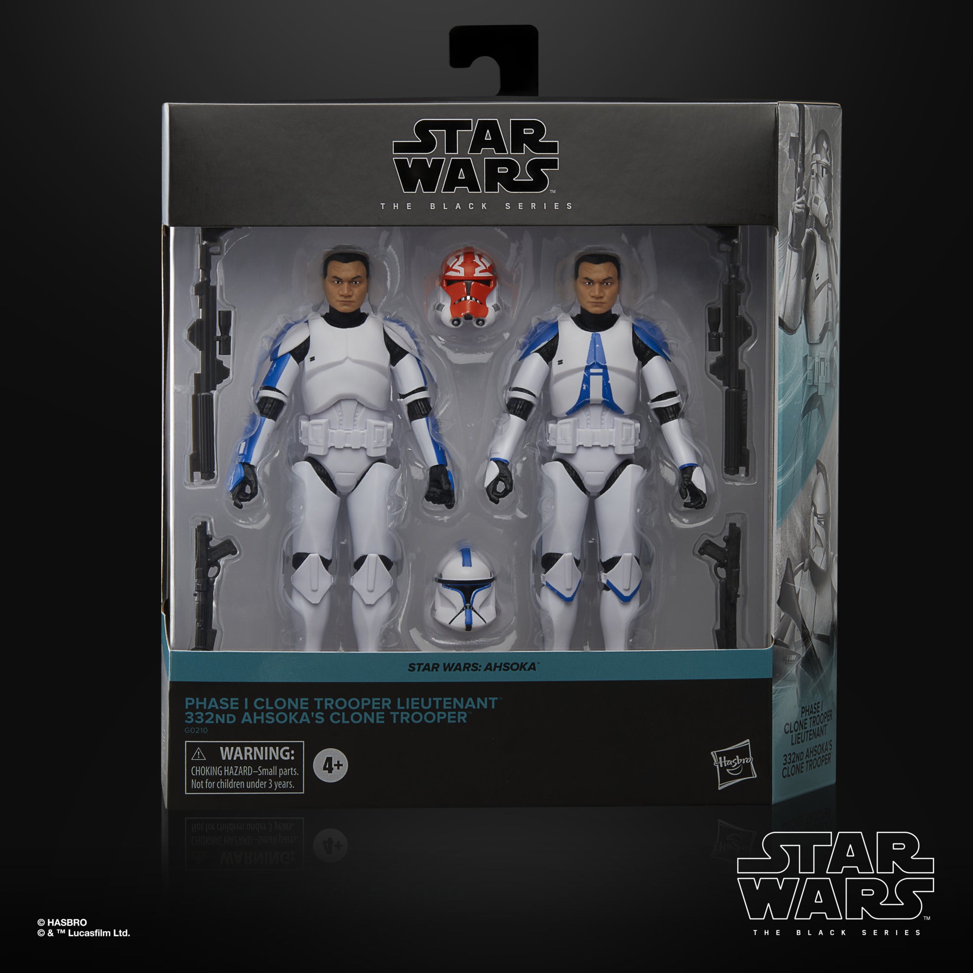 Star Wars The Black Series: Ahsoka - Clone Trooper Fase 1 Lieutenant Y 3332En Clone Trooper Ahsoka 2 Pack