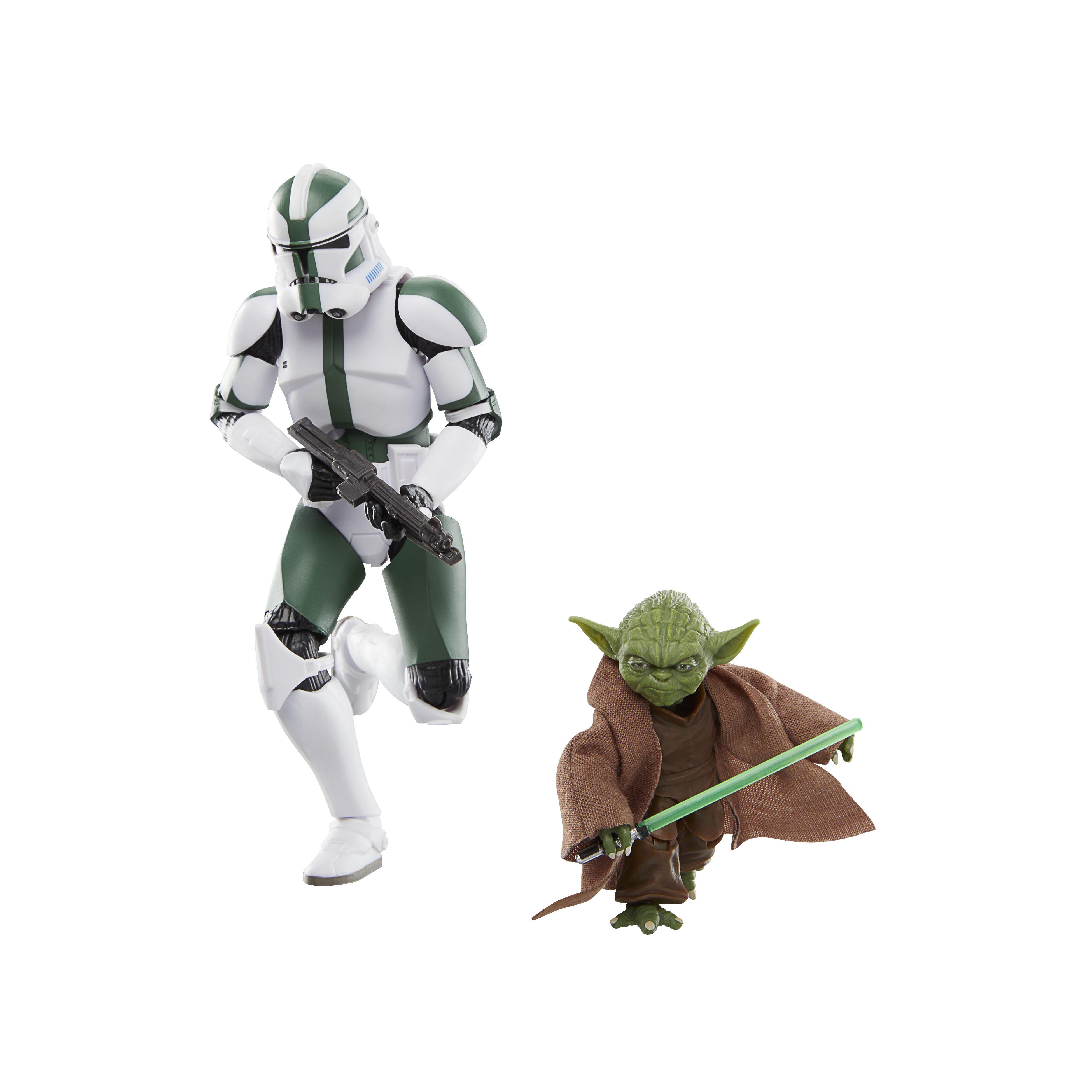 Star Wars The Black Series: La Guerra De Los Clones - Yoda Y Comandante Clon Gree 2 Pack