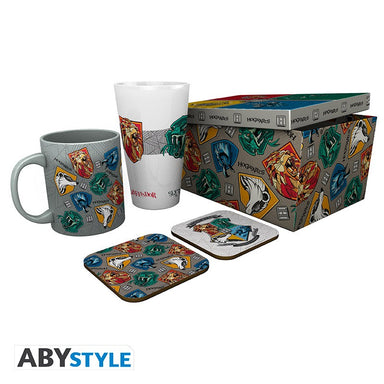 ABYStyle Set De Regalo: Harry Potter - Stand Together Vaso, Taza y 2 Portavasos 4 Pack