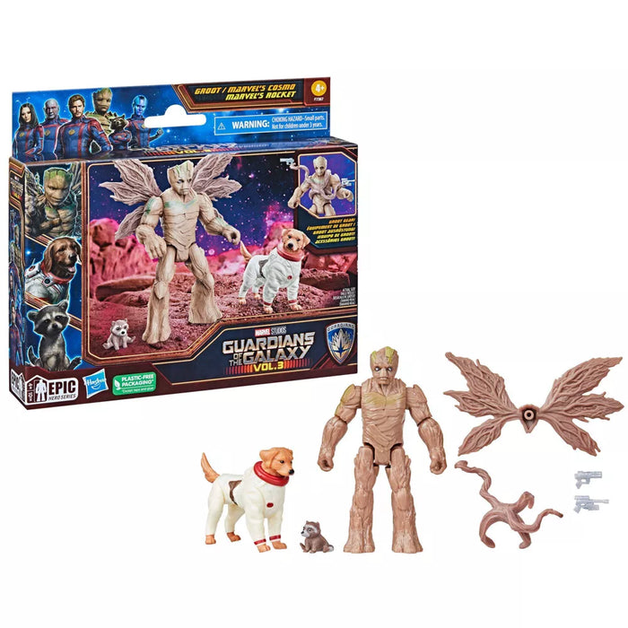 Marvel: Guardianes De La Galaxia Vol 3 - Groot, Cosmo Y Bebe Rocket 3 Pack