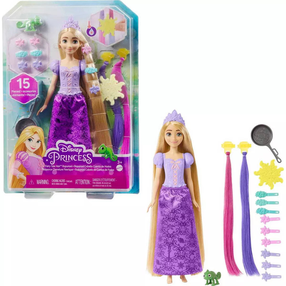 Disney Princess:  Mu√±eca Rapunzel Cabello De Cuentos De Hadas